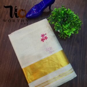 premium set saree golden